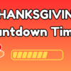 Thanksgiving countdown timers